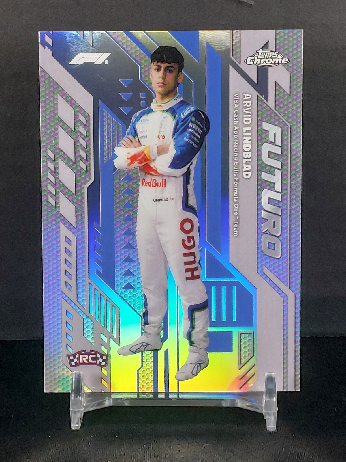 ARVID LINDBLAD (Rookie) #FUT-1 - 2026 Topps Chrome F1, FUTURO Rookie Case Hit SSP (Odds 1:33 cases)