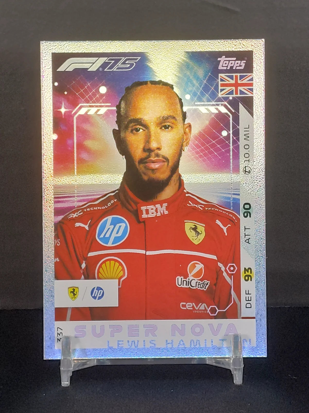 LEWIS HAMILTON #337 - 2025 Topps Turbo Attax, Super Nova (UK Edition)