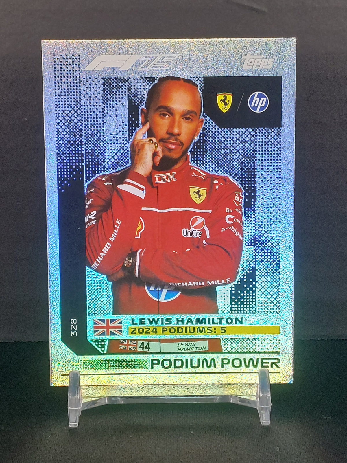 LEWIS HAMILTON #328 - 2025 Topps Turbo Attax, Podium Power (UK Edition)