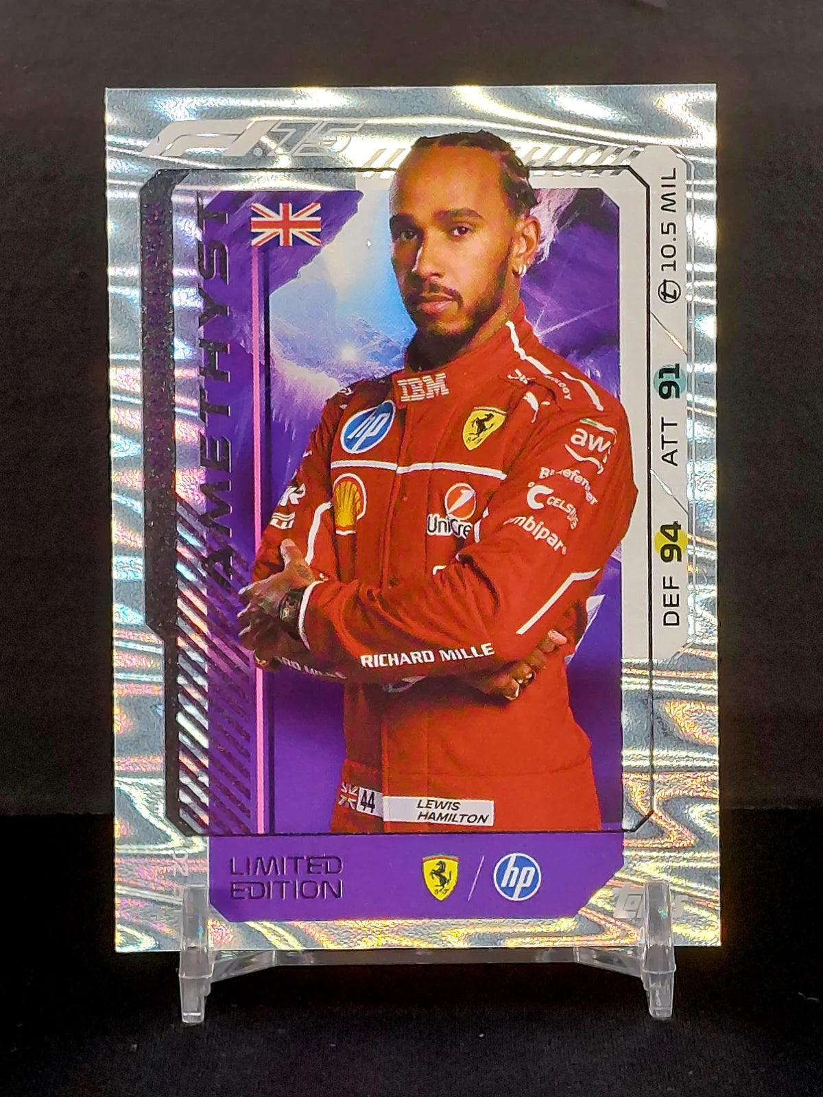 LEWIS HAMILTON #LE20 - 2025 Topps Turbo Attax, Amethyst Limited Edition (UK Edition)