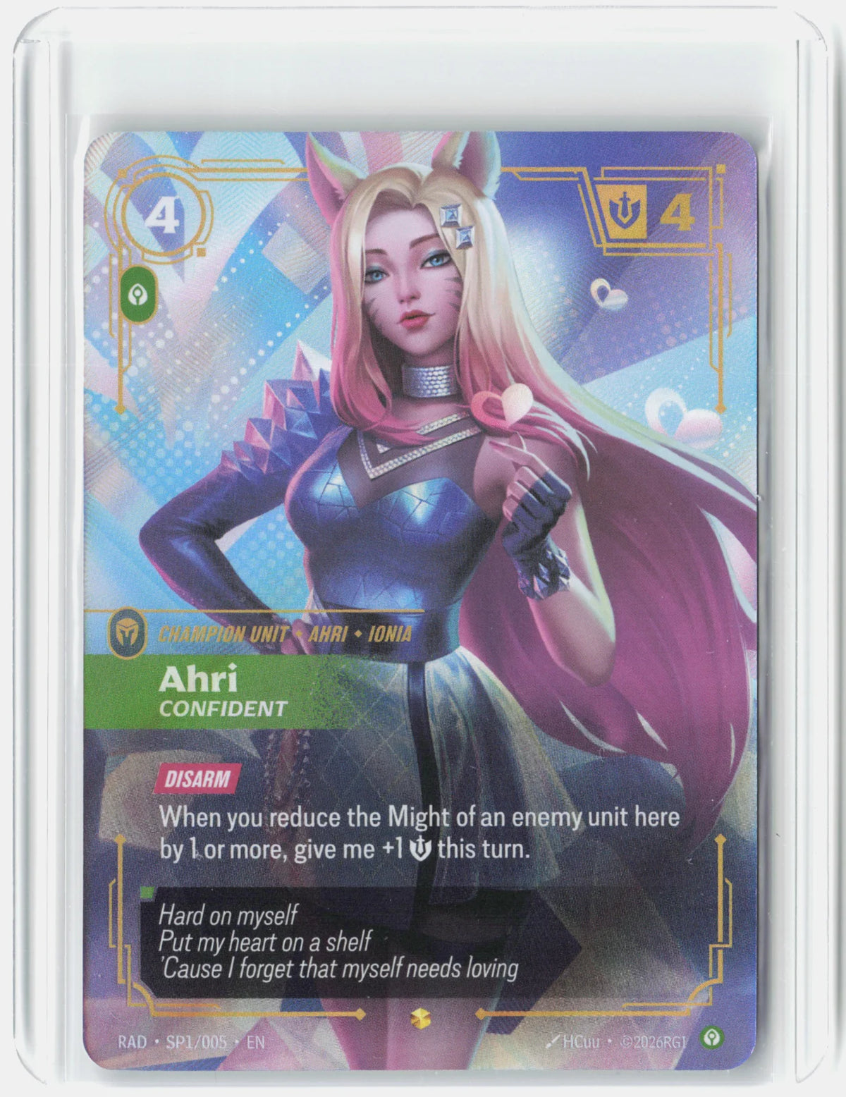 Ahri, Confident (SP) SP1/005 (Radiance)