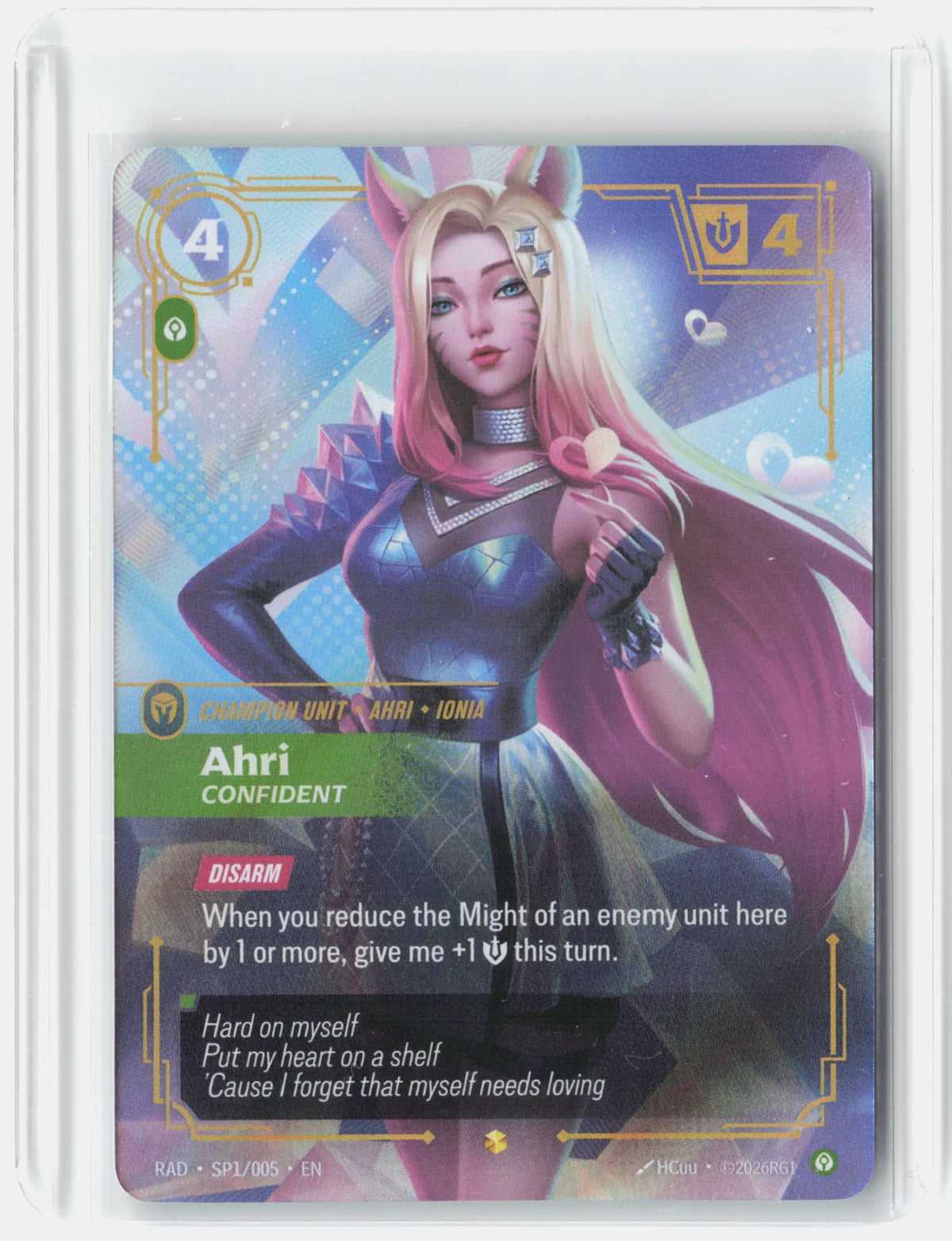 Ahri, Confident (SP) SP1/005 (Radiance)