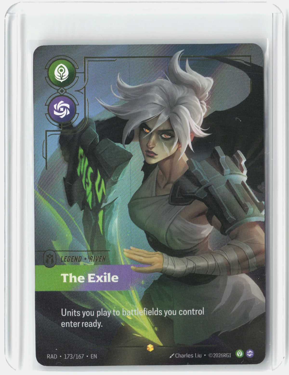 Riven, The Exile (Overnumbered) 173/167 (Radiance)