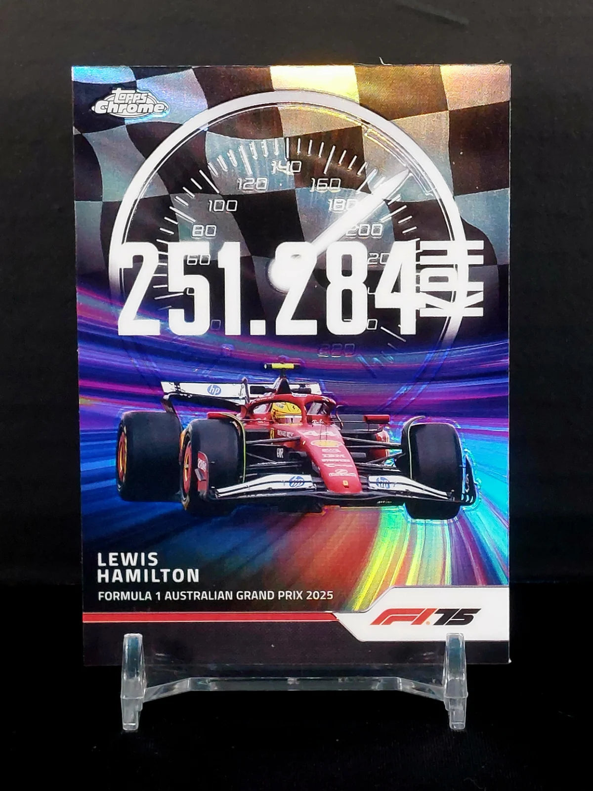 LEWIS HAMILTON #TS-2 - 2025 Topps Chrome F1, Top Speed