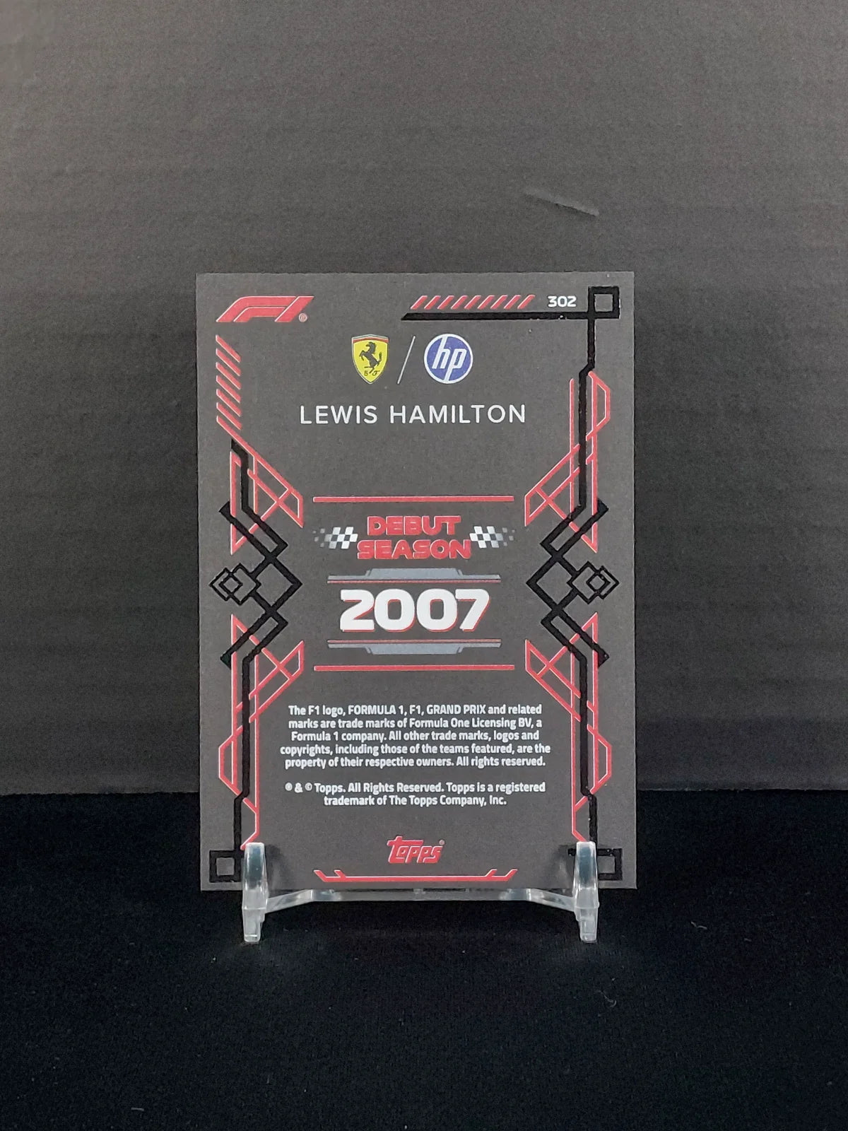 LEWIS HAMILTON #302 - 2026 Topps Turbo Attax F1, Black Edge Edition
