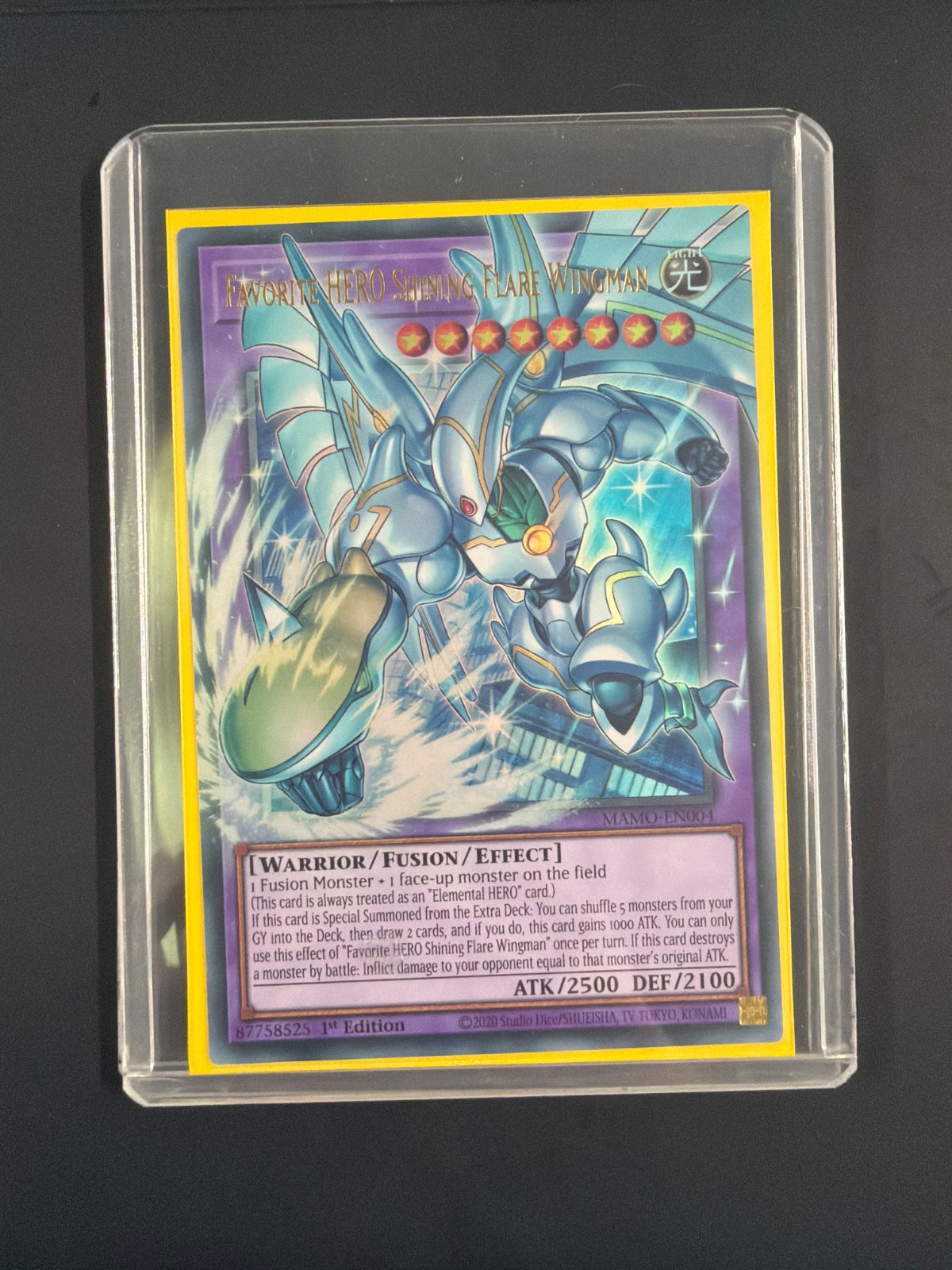 Favorite HERO Shining Flare Wingman (Extended Art) MAMO-EN004 (Magnificent Monsters)