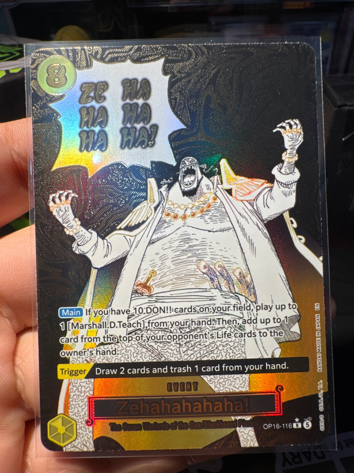 Zehahahahaha! (Alternate Art) OP16-116 (The Time of Battle)