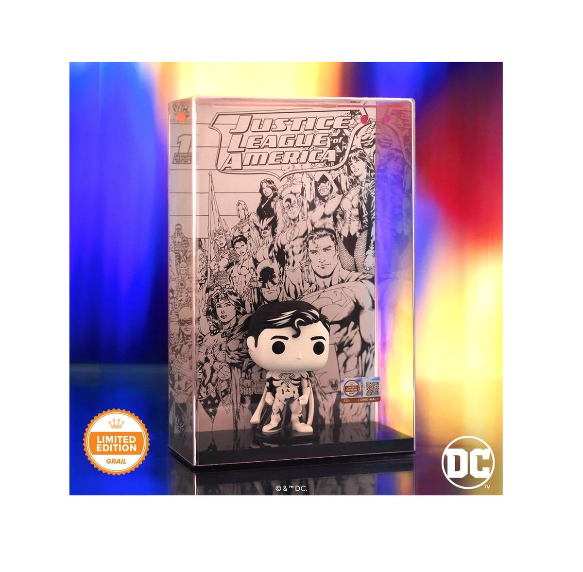 Funko POP! Comic Cover - Justice League of America Superman (Sketched) #19 LE 750 Pcs Grail Limited Edition Exclusive
