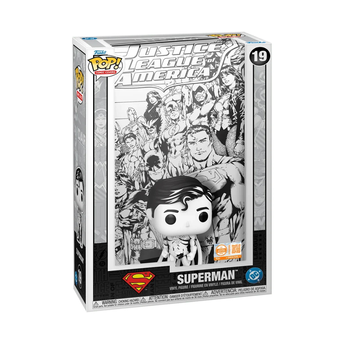 Funko POP! Comic Cover - Justice League of America Superman (Sketched) #19 LE 750 Pcs Grail Limited Edition Exclusive