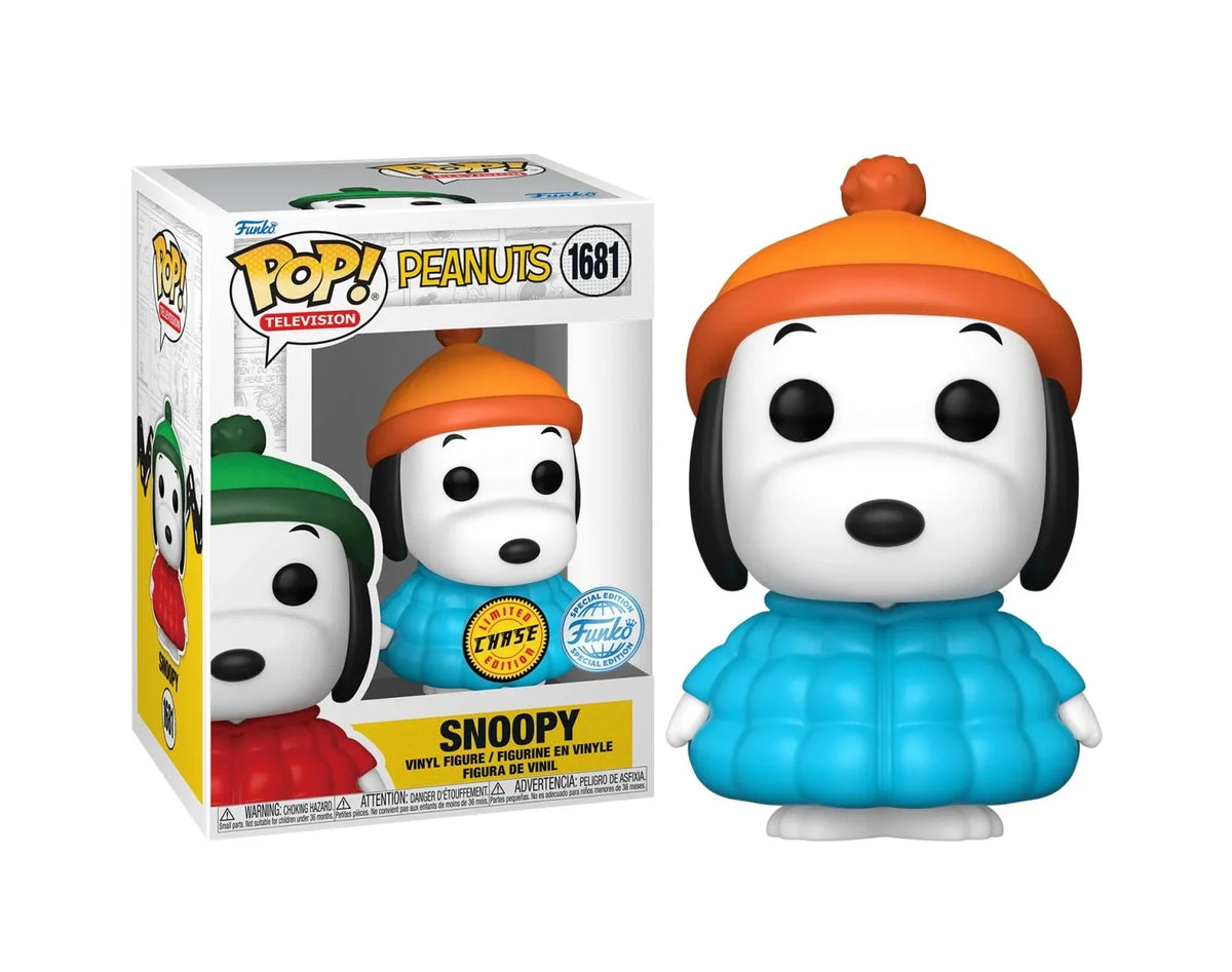 Funko POP! Peanuts - Snoopy in Puffer Jacket #1681 (Chase Bundle) Special Edition Exclusive