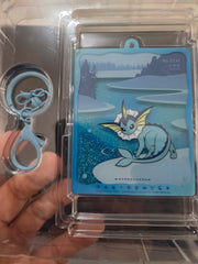 Pokemon Vaporeon Terastal Gathering Quicksand Glitter Lanyard