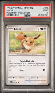 Eevee (Pokemon Together) 133/165 (Miscellaneous Cards & Products) — PSA 9