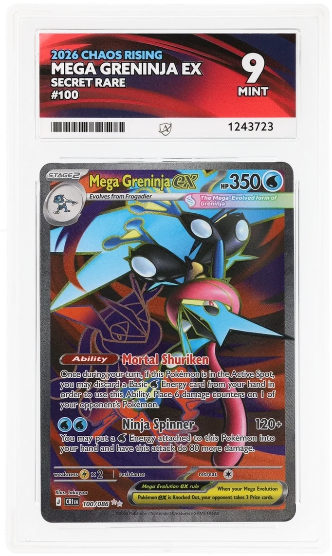Mega Greninja ex 100/086 (Chaos Rising) — ACE 10