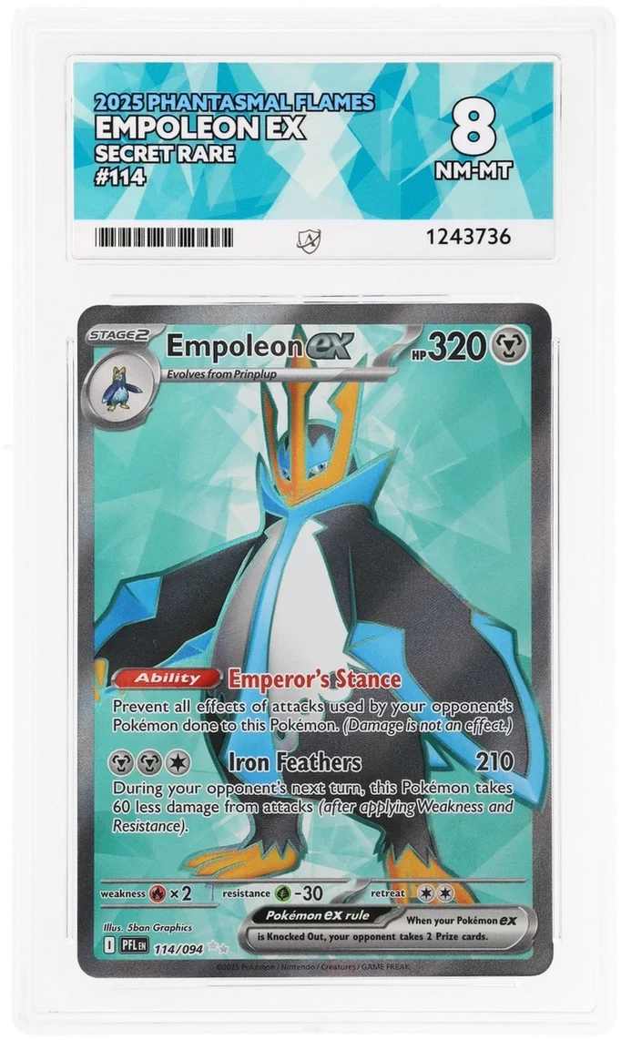 Empoleon ex 114/094 (Phantasmal Flames) — ACE 8