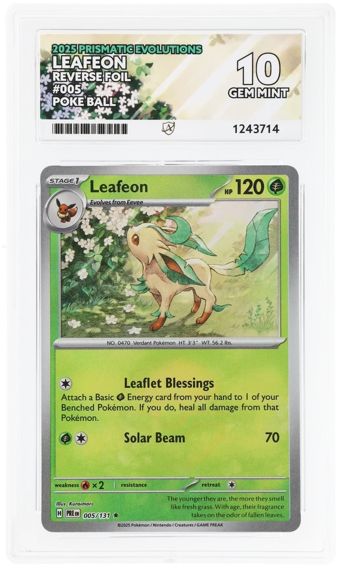 ACE 10 Leafeon (Poke Ball Pattern) 005/131 (Prismatic Evolutions)