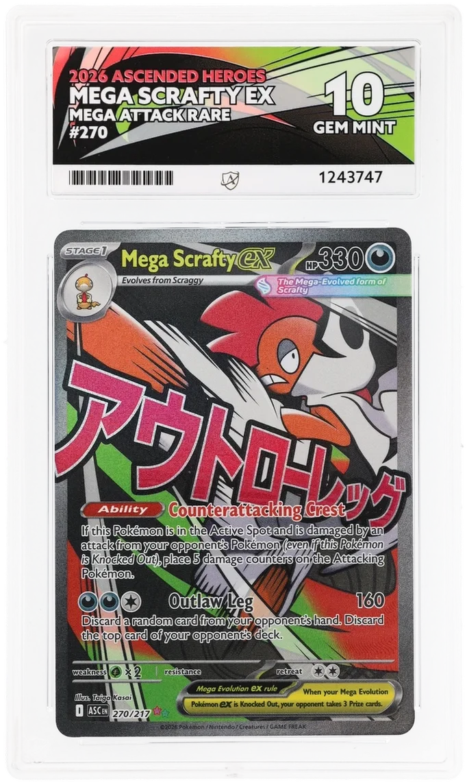 Mega Scrafty ex 270/217 (Ascended Heroes) — ACE 10