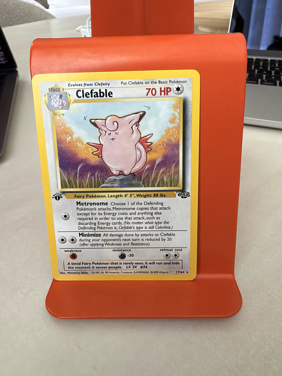 Clefable 17 · Jungle - 1st Edition Vintage