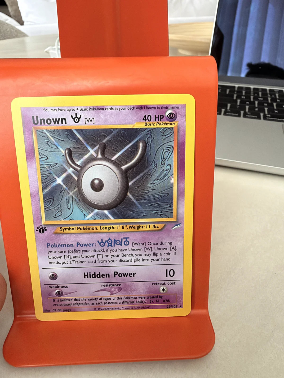 Unown [W] 29 · Neo Destiny - 1st Edition Vintage