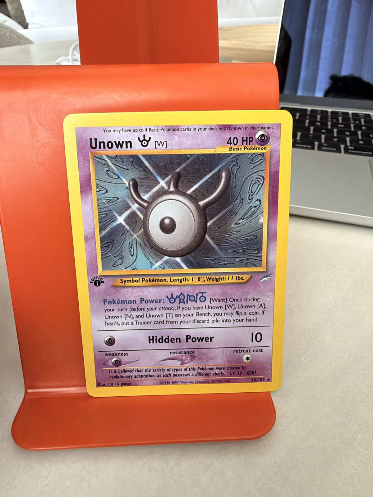 Unown [W] 29 · Neo Destiny - 1st Edition Vintage