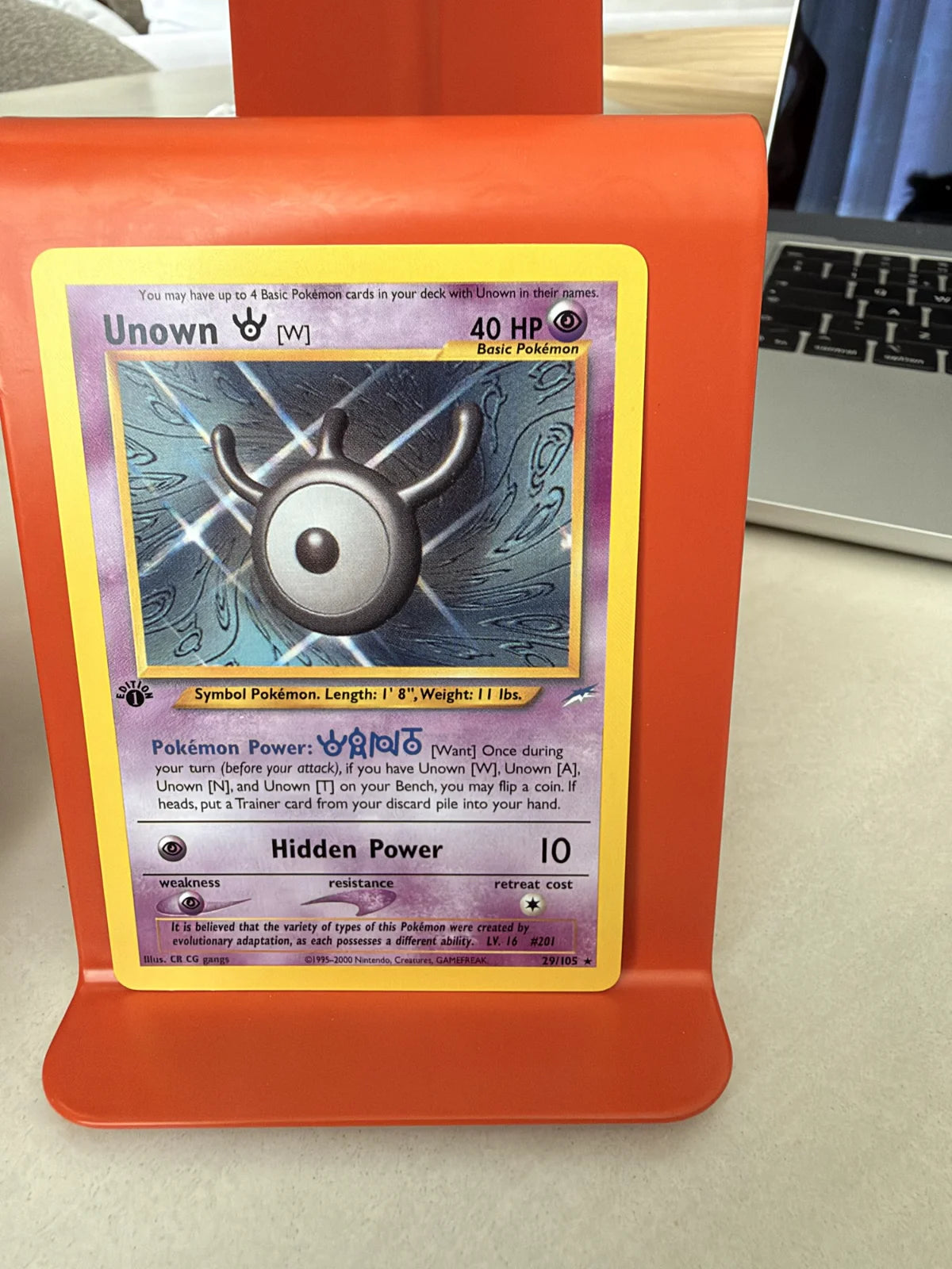 Unown [W] 29 · Neo Destiny - 1st Edition Vintage
