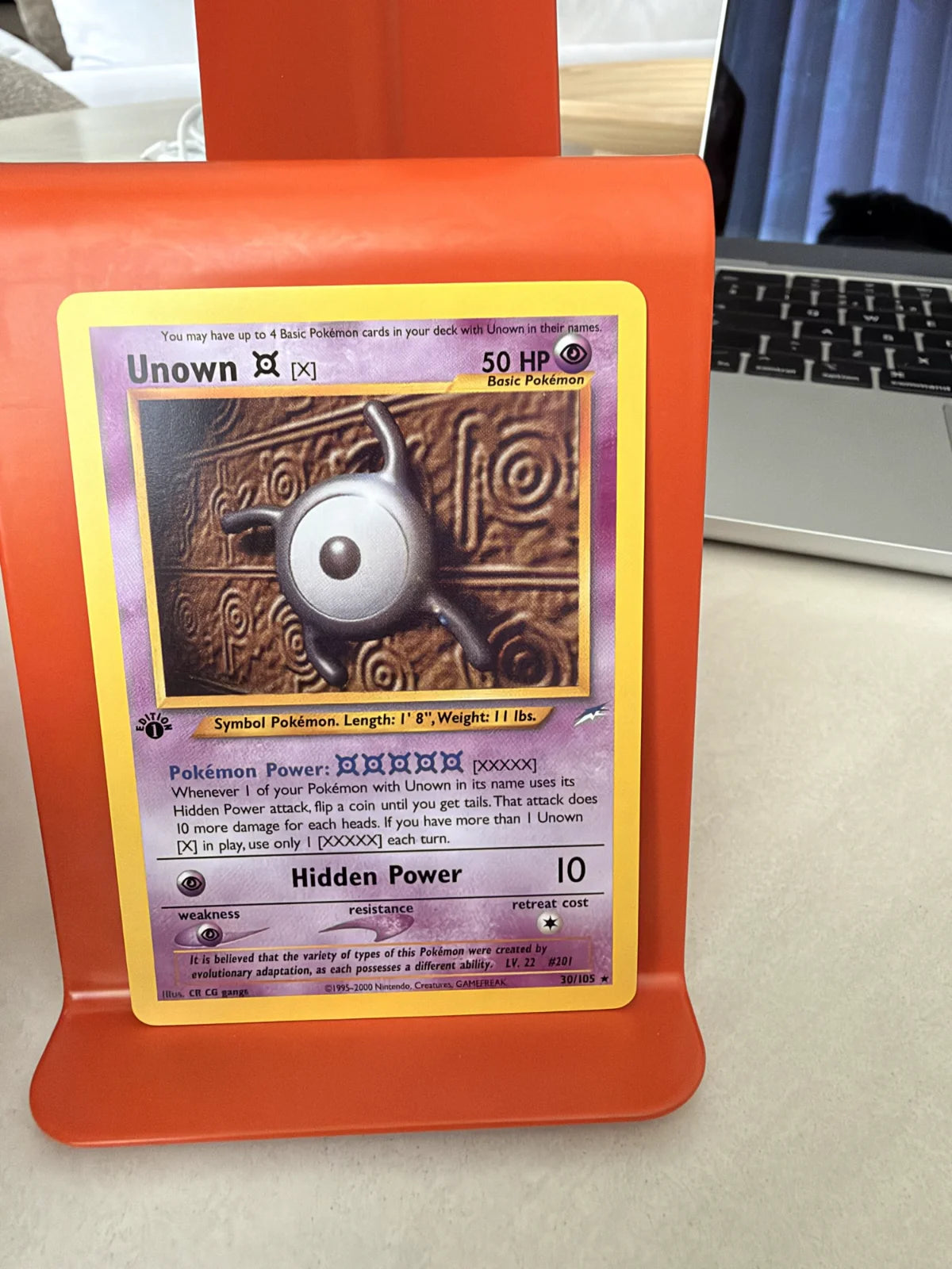 Unown [X] 30 · Neo Destiny - 1st Edition Vintage