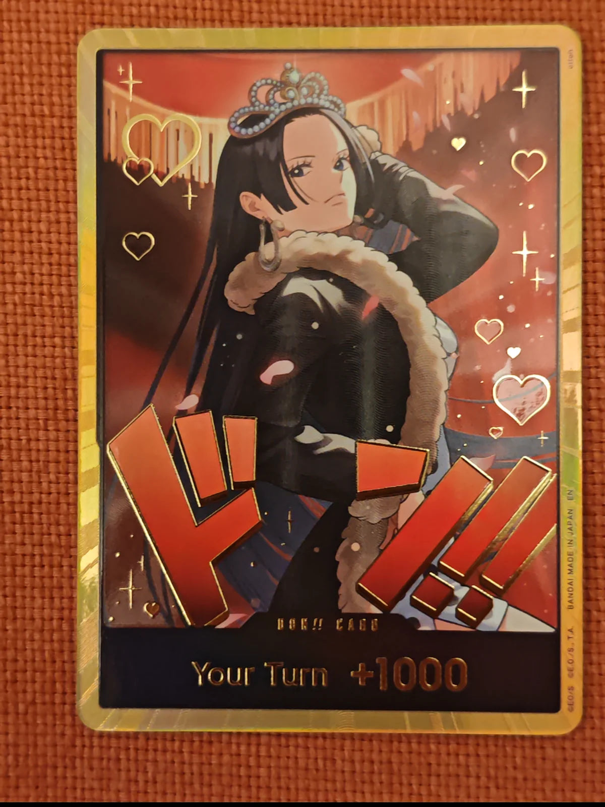 DON!! Card (Boa Hancock) (Gold) (Extra Booster: One Piece Heroine's Edition)