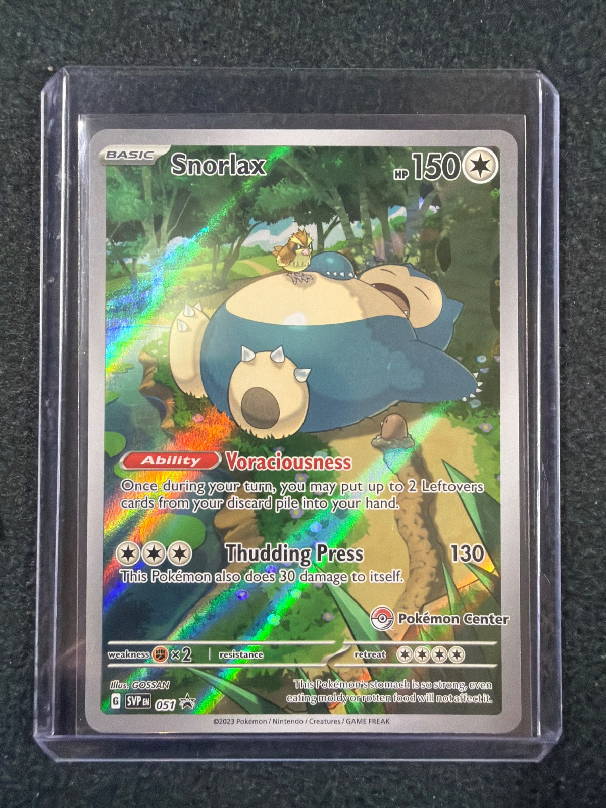 Snorlax (Pokemon Center Exclusive) 051 (Scarlet & Violet Promo)