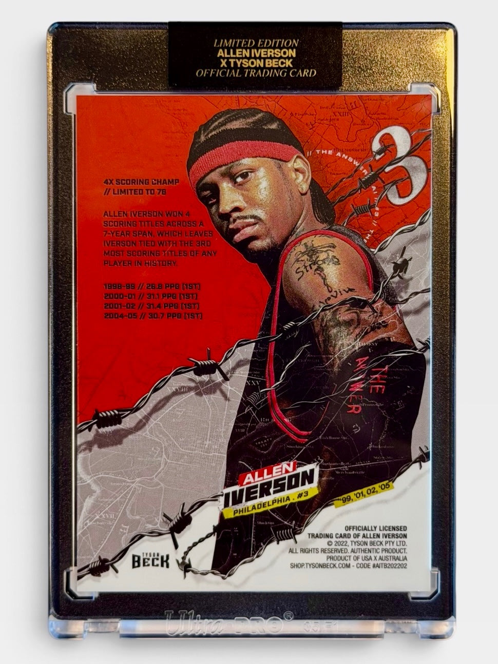 2022 Allen Iverson X Tyson Beck Limited Collection /76