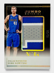 2020-21 Panini Noir Dirk Nowitzki Jumbo Material Gold 01/10