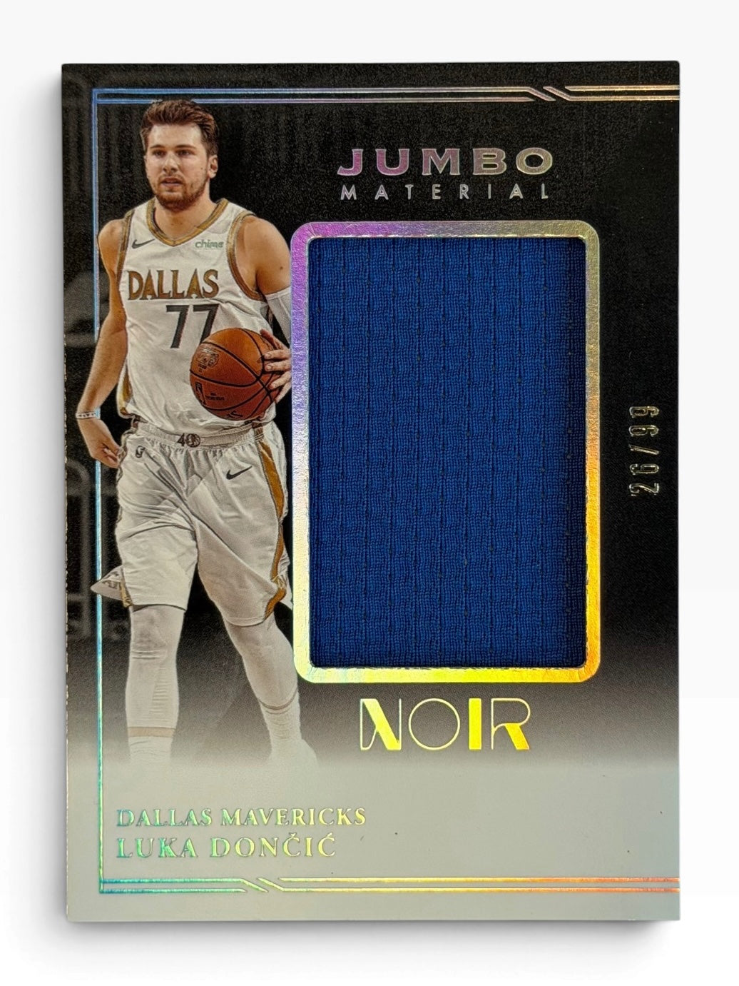 2020-21 Panini Noir Luka Doncic Jumbo Material /99