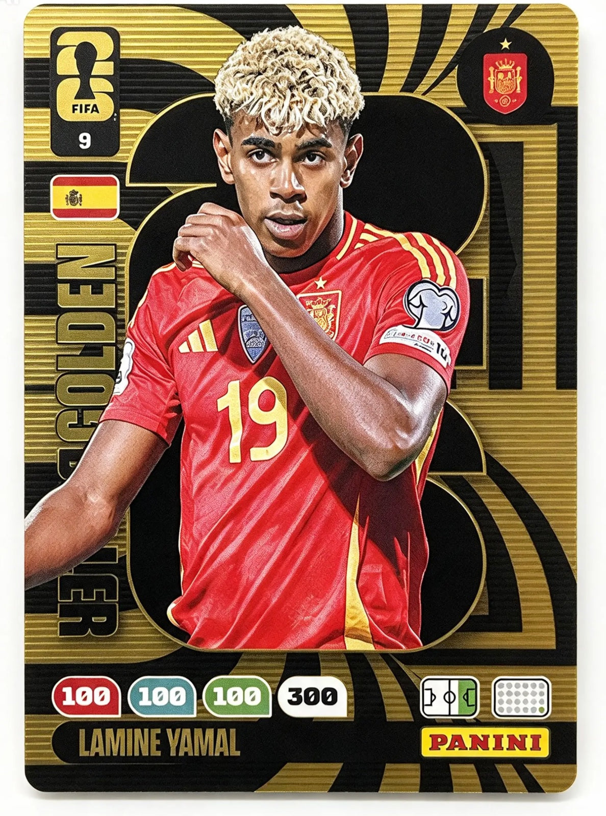 Lamine Yamal “Golden Baller card (#9)”.