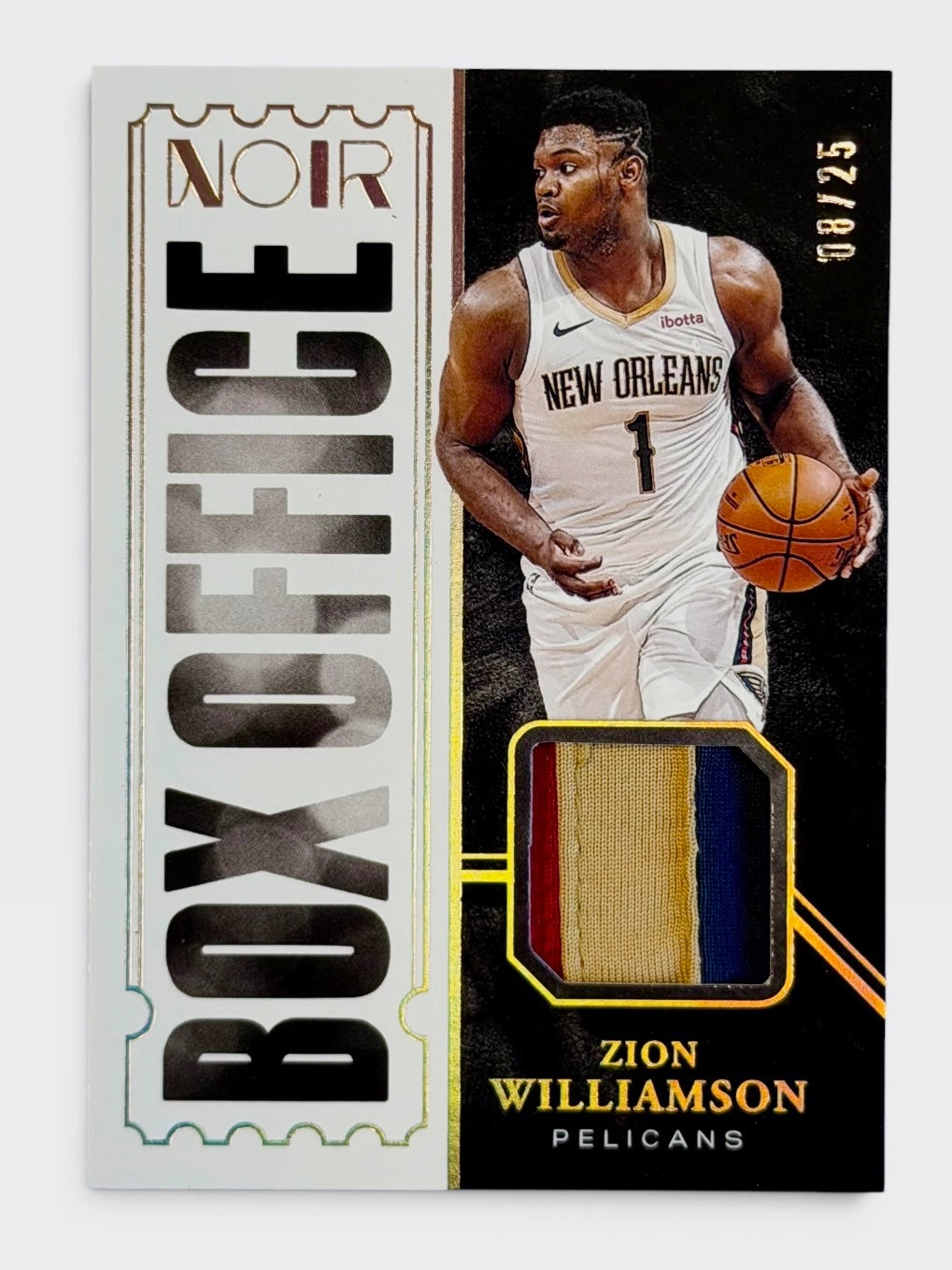 2020-21 Panini Noir Zion Williamson Box Office /25