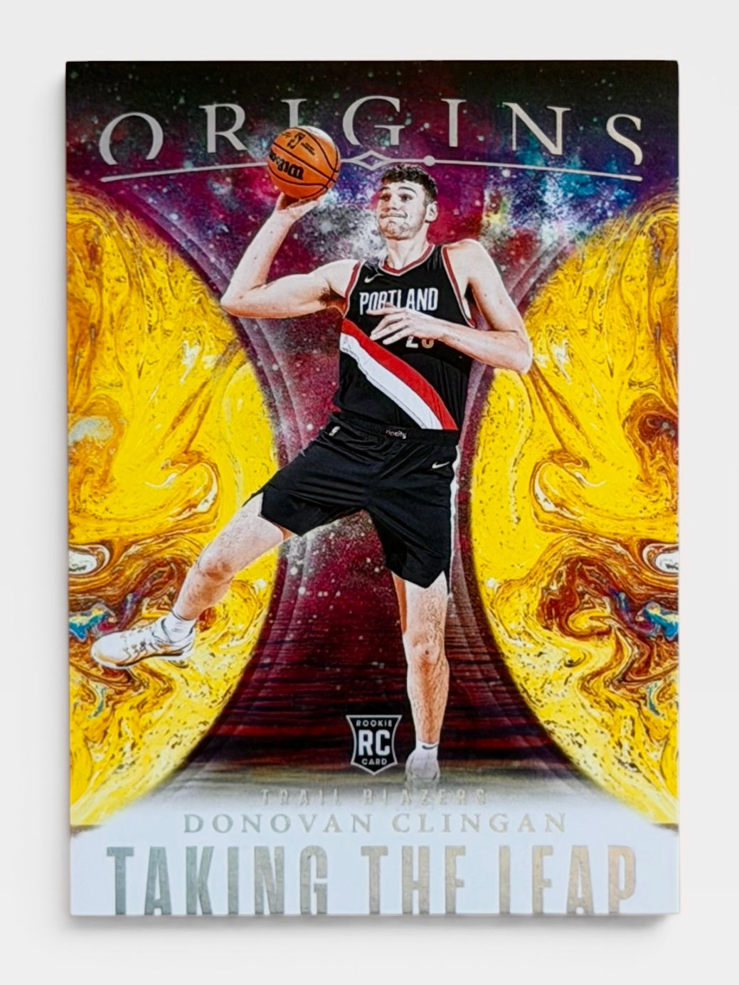 2024-25 Panini Origins Donoval Clingan Taking The Leap