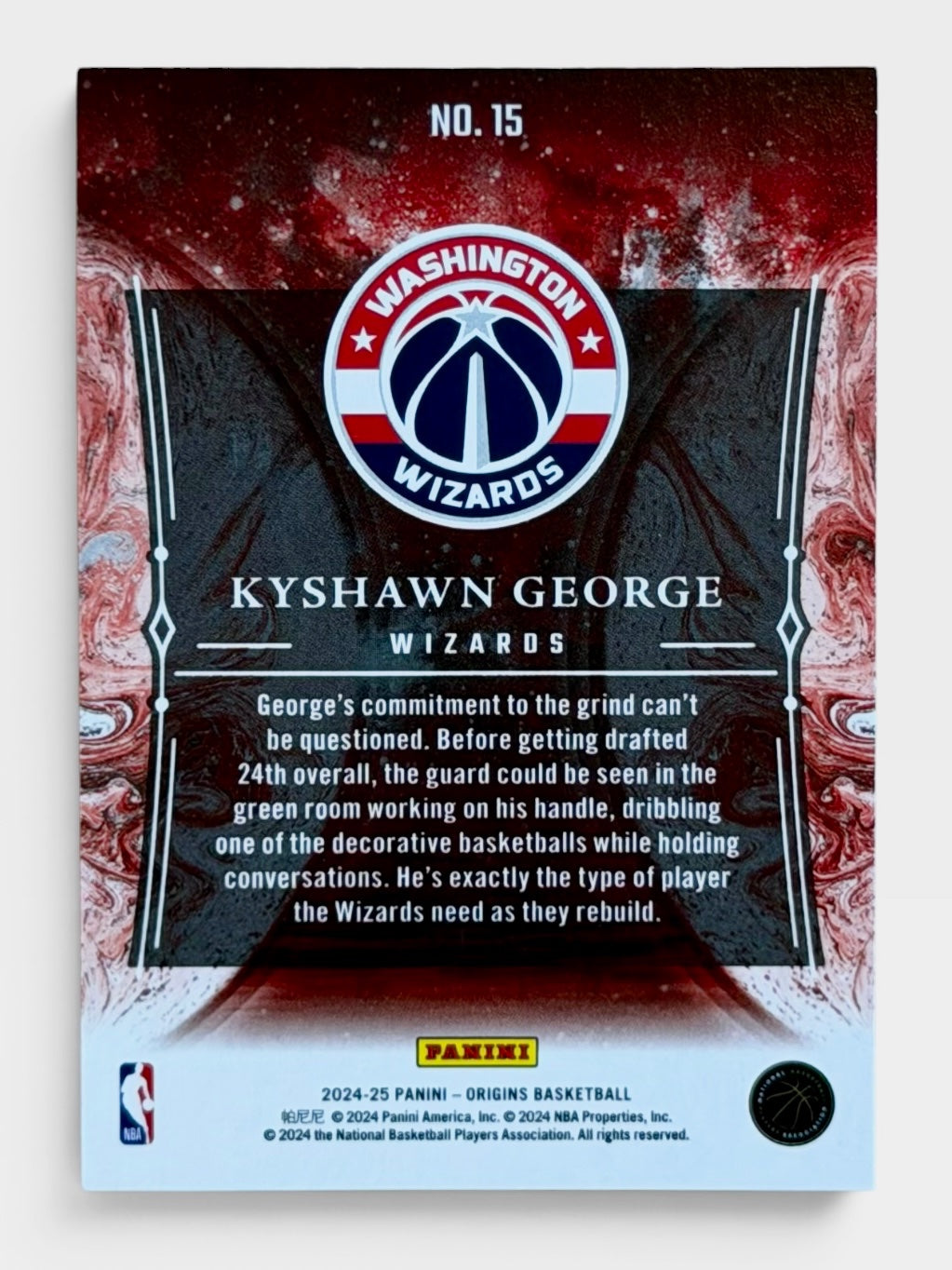 2024-25 Panini Origins Kyshawn George Taking The Leap