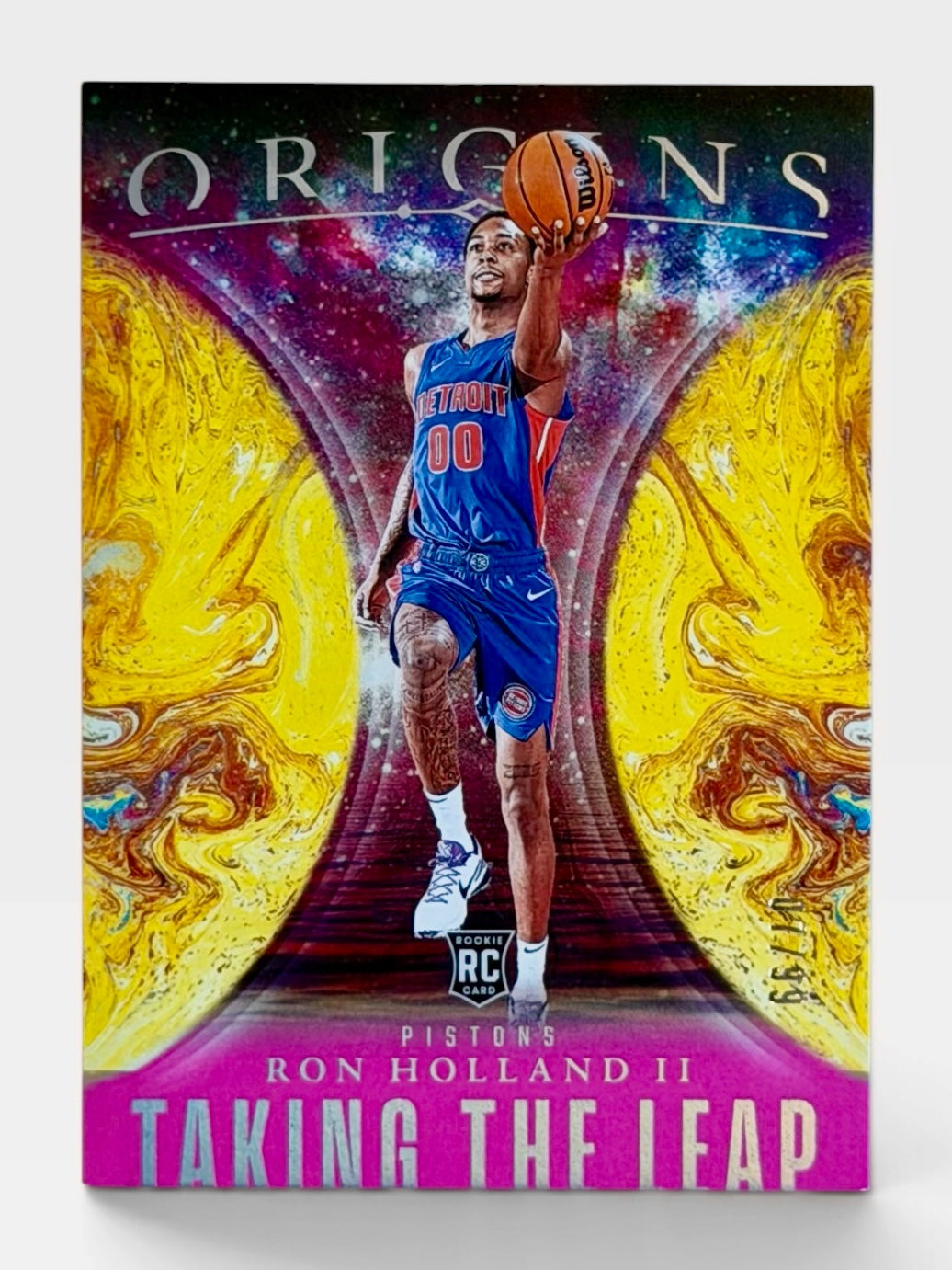 2024-25 Panini Origins Ron Holland Ii Taking The Leap Pink /99