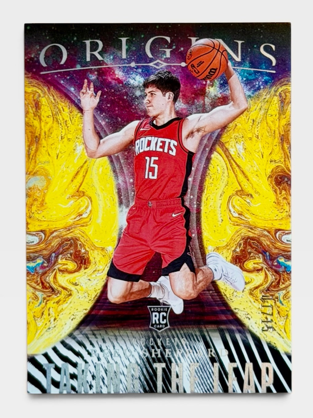 2024-25 Panini Origins Reed Sheppard Taking The Leap Black White Stripes /15