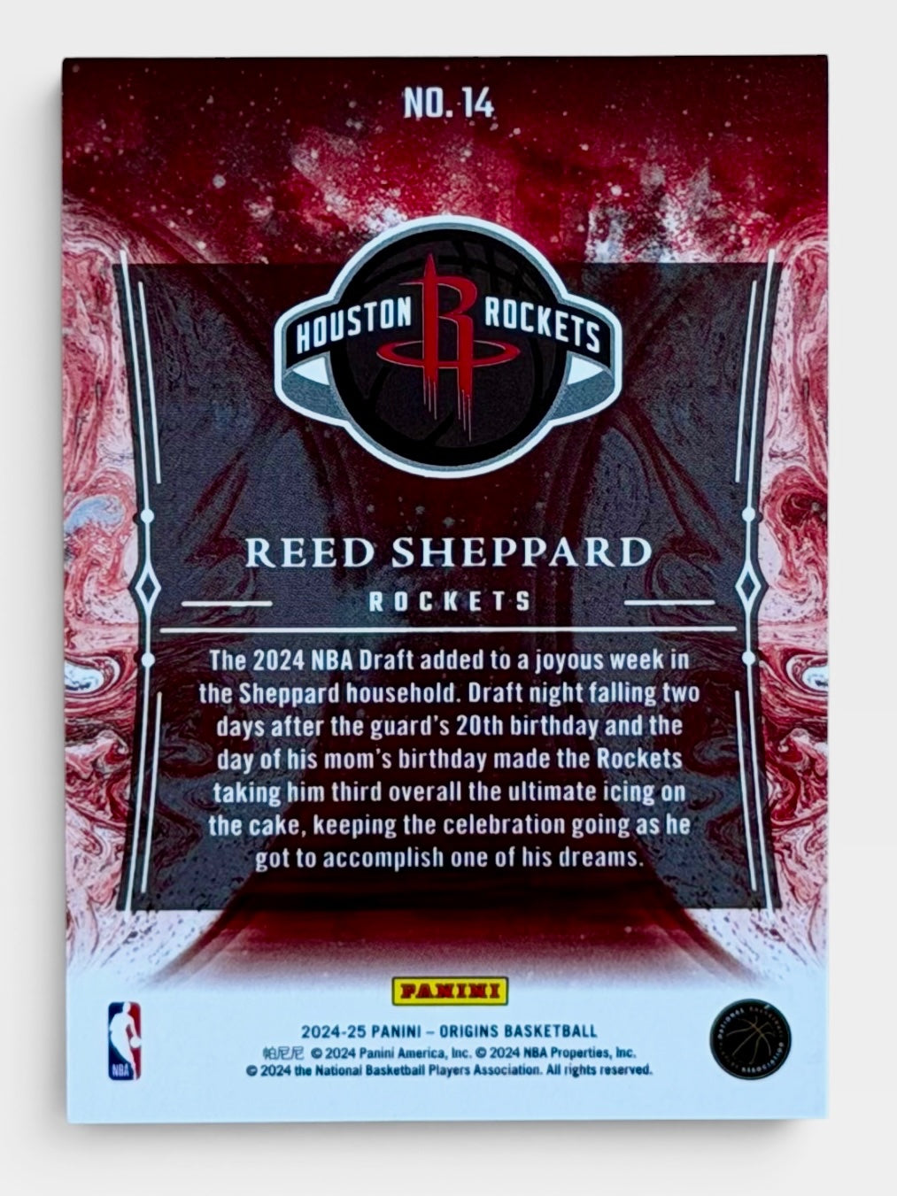 2024-25 Panini Origins Reed Sheppard Taking The Leap Black White Stripes /15