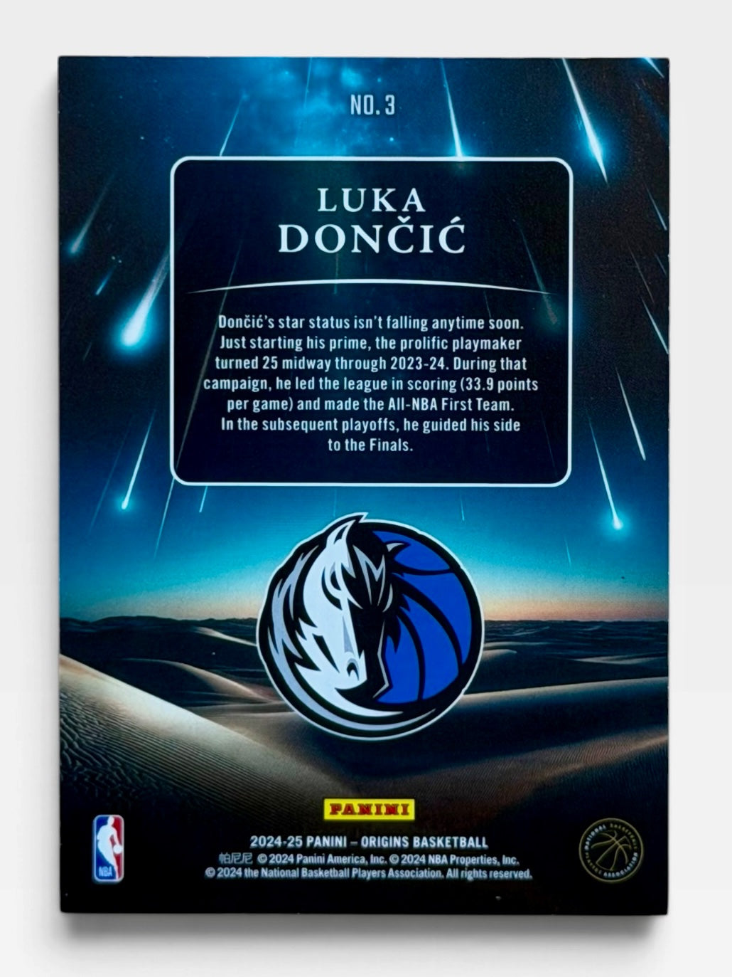 2024-25 Panini Origins Luka Doncic Meteor Shower