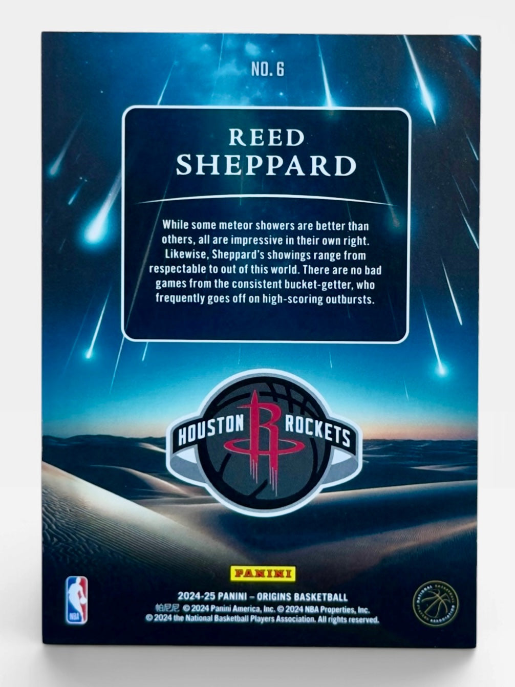 2024-25 Panini Origins Reed Sheppard Meteor Shower