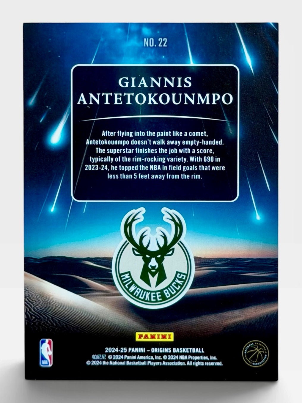 2024-25 Panini Origins Giannis Antetokounmpo Meteor Shower