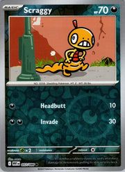 Scraggy 057/086 · Reverse Holofoil (White Flare)