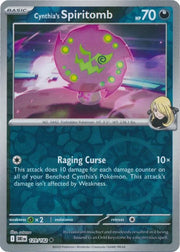Cynthia's Spiritomb 129/182 · Reverse Holofoil (Destined Rivals)