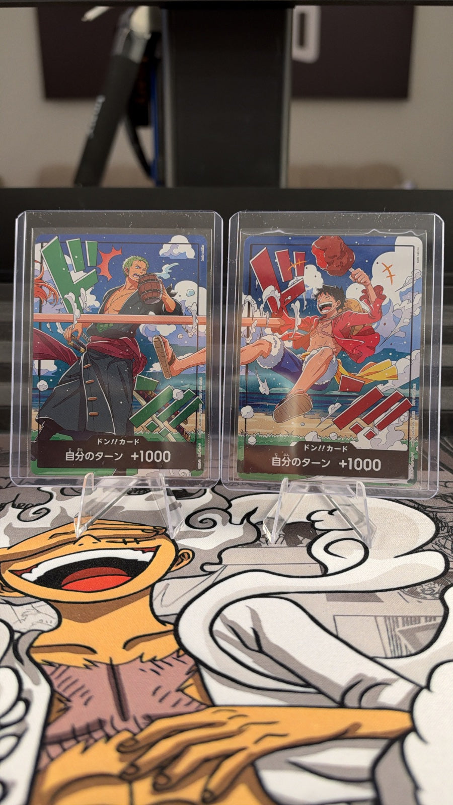 One Piece TCG Luffy Zoro Connecting DON Card Set 4th Anniversary Promo