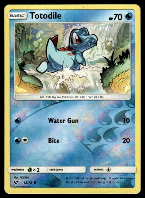 Totodile 18 · Normal (Shining Legends)