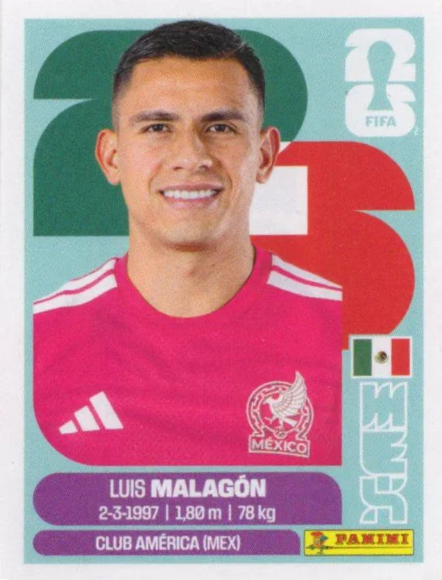 Panini FIFA World Cup 2026 Sticker MEX 2 Luis Malagón US Edition