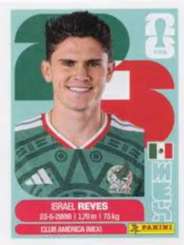 Panini FIFA World Cup 2026 Sticker MEX 7 Israel Reyes US Edition
