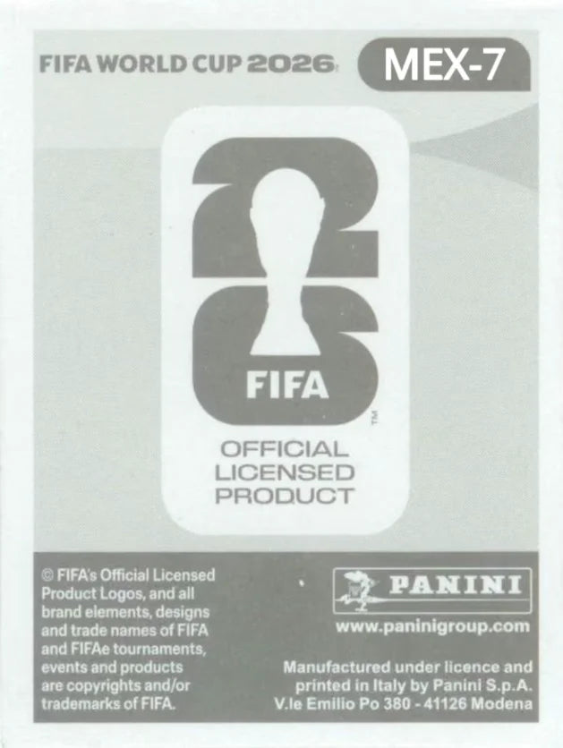 Panini FIFA World Cup 2026 Sticker MEX 7 Israel Reyes US Edition