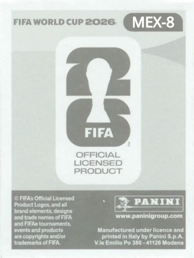 Panini FIFA World Cup 2026 Sticker MEX 8 Diego Lainez US Edition