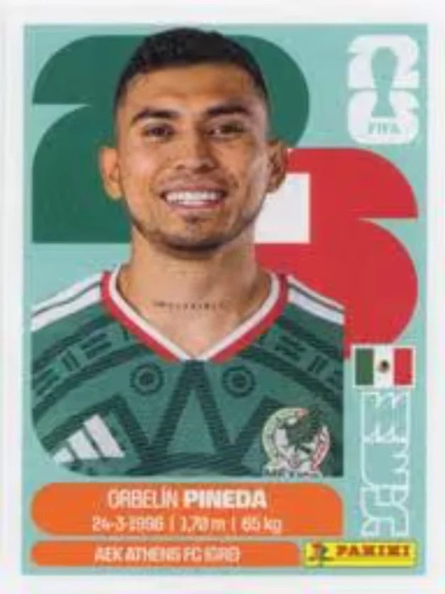 Panini FIFA World Cup 2026 Sticker MEX 11 Orbelín Pineda US Edition