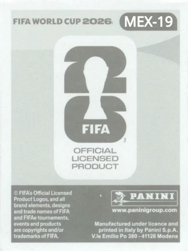 Panini FIFA World Cup 2026 Sticker MEX 19 Roberto Alvarado US Edition